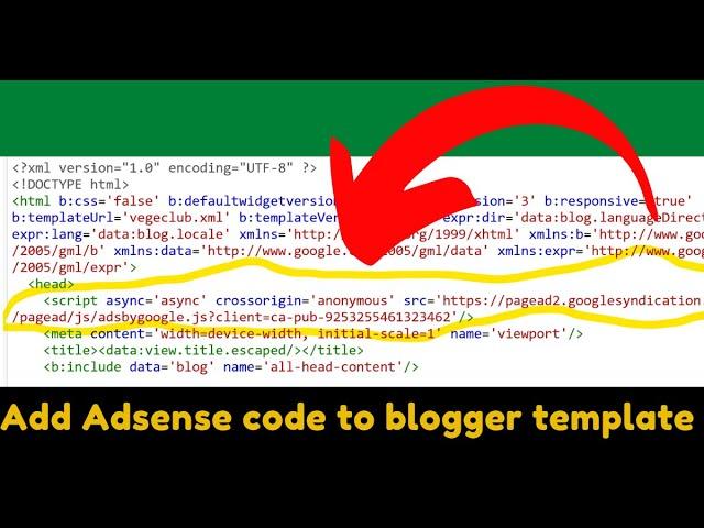 How to Insert Google Adsense Auto Ads Code in Blogger