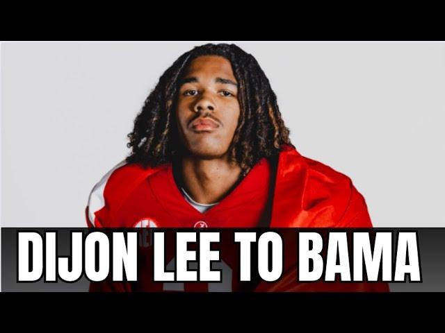 Dijon Lee On3 | Commits to Alabama | Breaking news!!