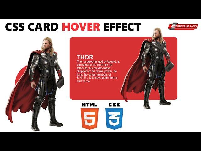 CSS Responsive Card Hover Effects | THOR Card UI Design