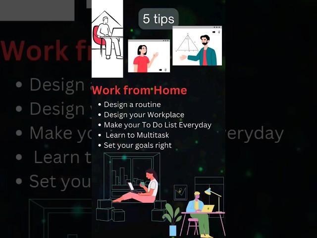 Tips to Work from Home#shorts #shortsvideo #shortfeed #workfromhome #wfh #job  #ytshorts #india