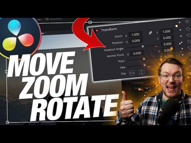 Master the TRANSFORM tools in Davinci Resolve 18 FMF#1