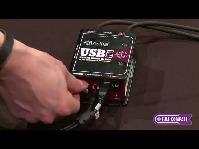 Radial Engineering USB Pro Digital Stereo DI for Laptops Overview | Full Compass