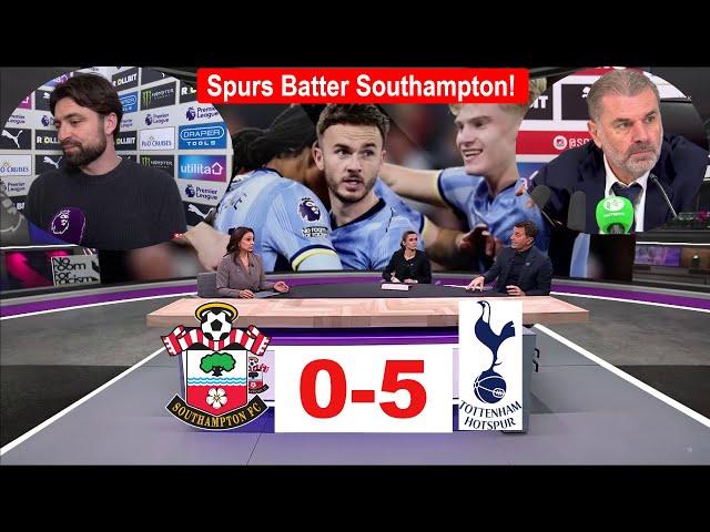 Southampton beaten by Tottenham 0-5: Post-Match Analysis.