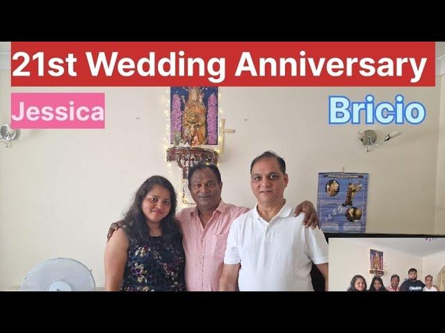 21st Wedding Anniversary of Jessica & Bricio from Redford UK.Toast by Mr.Anthony Dsilva from Goa.