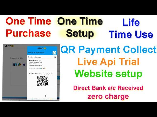 How to make qr code payment system for website 2024 || Free upi qr code payment gateway setup bharat