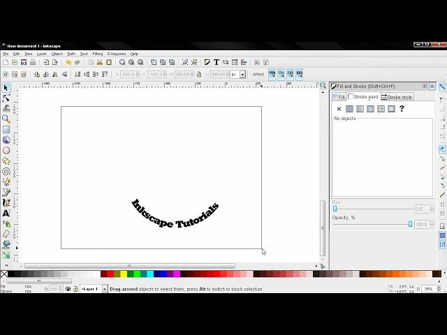 How to Put Text on Path (Tips and Tricks) - Inkscape Tutorial