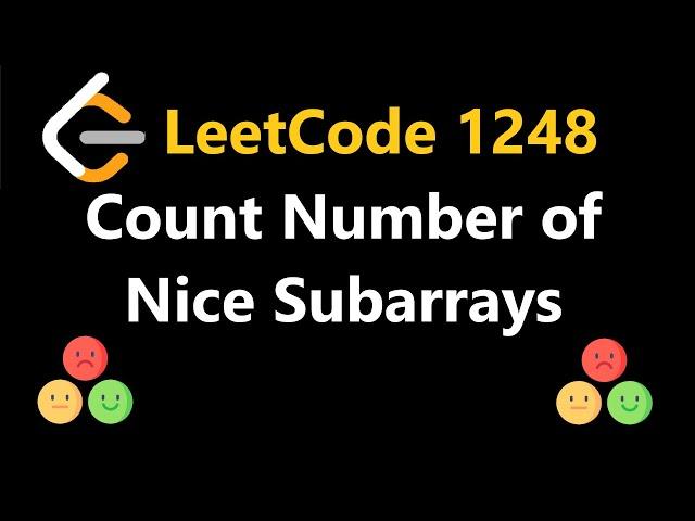 Count Number of Nice Subarrays - Leetcode 1248 - Python