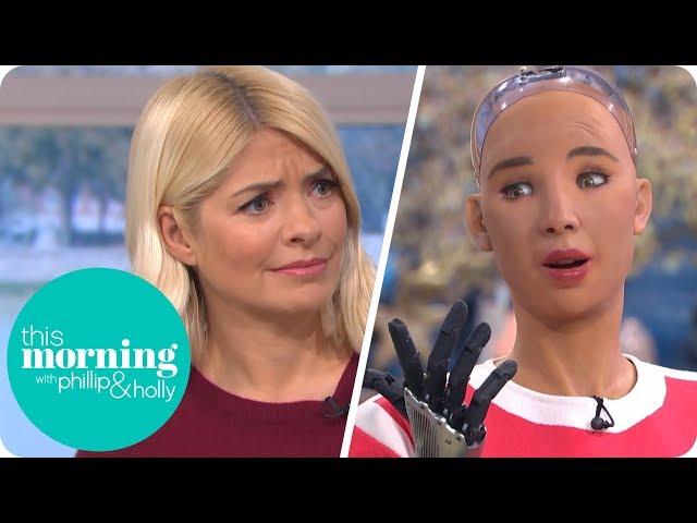 Phillip & Holly Interview This Morning's First Robot Guest Sophia | This Morning