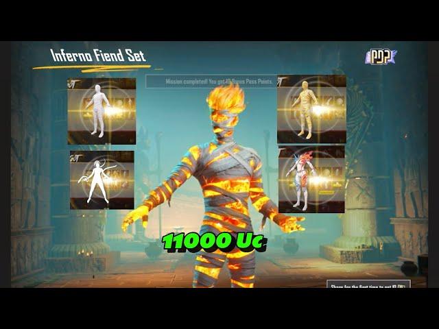 (Got Everything) this luck OMG New Ultimate The Mummy Set Inferno Crate Opening PUBG Mobile