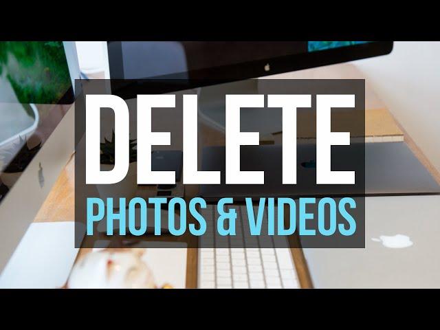 How to Delete Photos & Videos on Photos - MacBook, iMac, Mac mini, Mac Pro