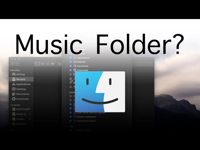 How To Show the Music Folder in Finder on a Mac