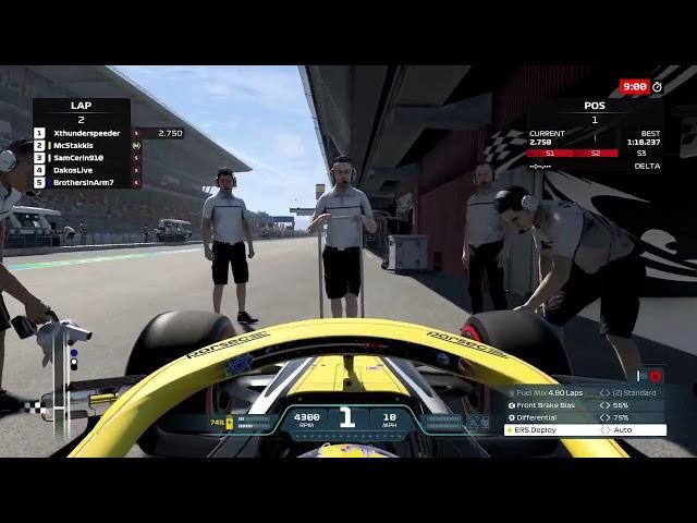 Xbox Hellas F1 2021 Greek Championship Round 6 Spain Barchelona GP Xthunderspeeder Quick Qualiflying