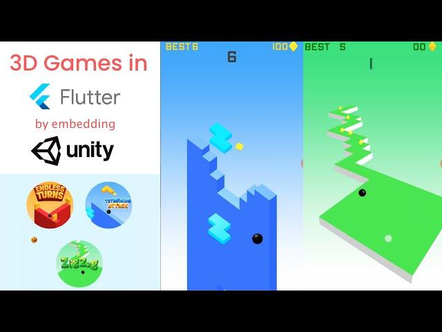 Unity 3D games inside Flutter - Demo