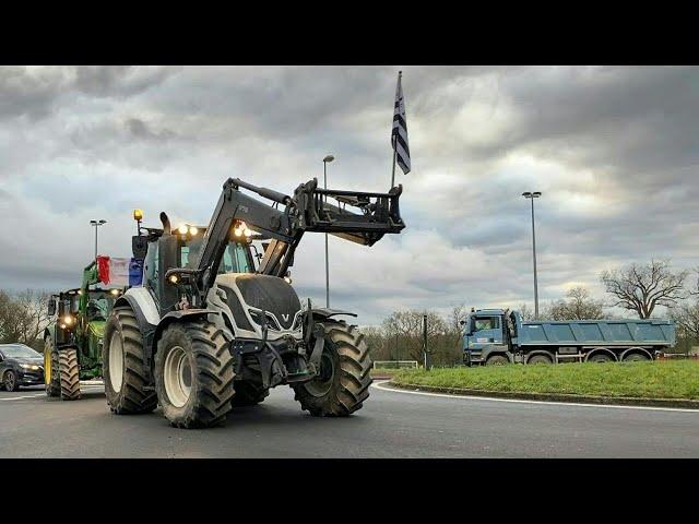 Nouvelle journée de mobilisation des agriculteurs à Rennes | AFP Images