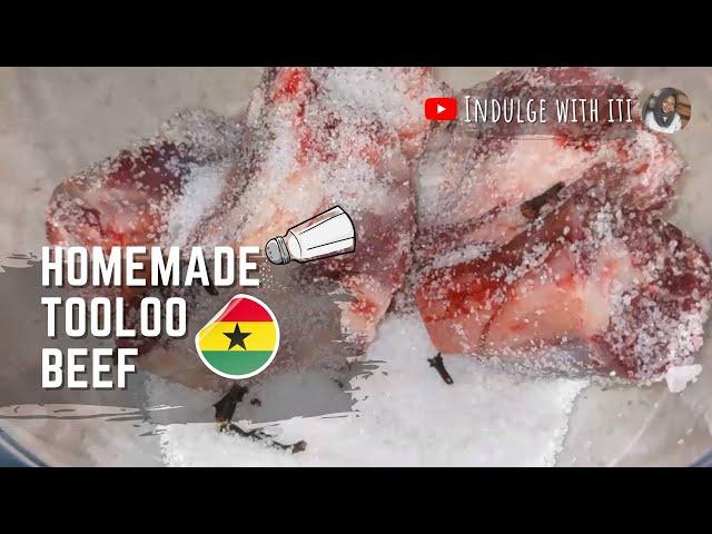 Tooloo Beef Recipe as taught to me by a Ghanaian Tooloo Beef seller | Cured lamb | Salted meat