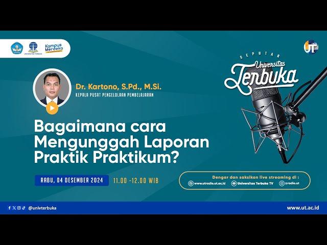 Bagaimana cara Mengunggah Laporan Praktik Praktikum? ~ Seputar Universitas Terbuka