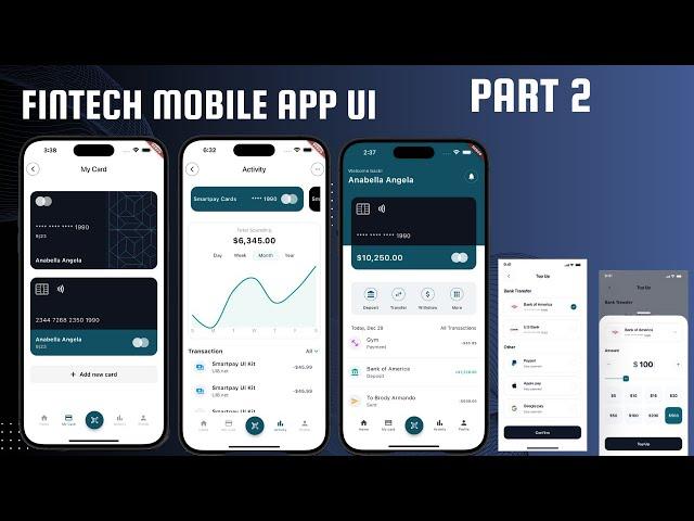 Master Flutter UI | Let's Build Fintech Mobile App (Part 2) - Building the Credit Card Page