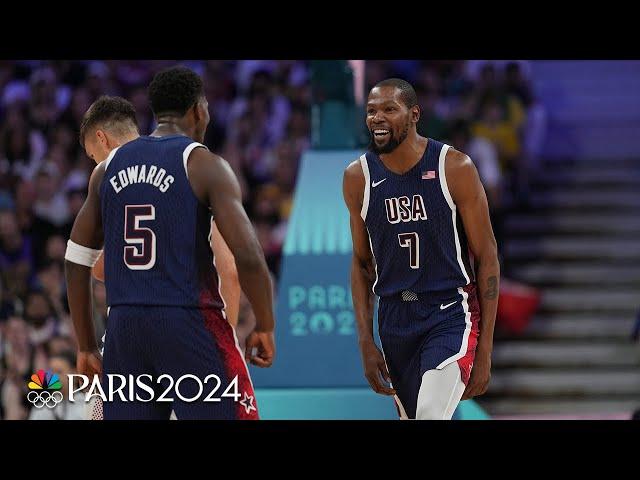 Kevin Durant showcases RUTHLESS efficiency in Team USA win over Serbia | Paris Olympics | NBC Sports