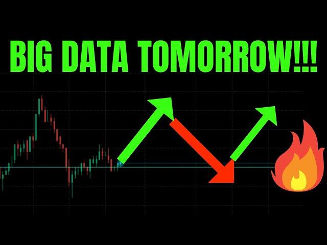  BIG DATA TOMORROW!! TSLA, SPY, NVDA, QQQ, BTC, AAPL, COIN, AMD,  GME, META, & AMZN PREDICTIONS! 