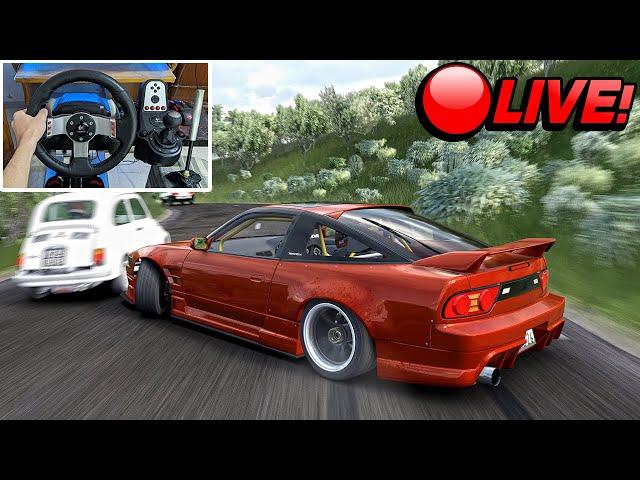 LIVE Union Island With Traffic Cruise & Drift in Assetto Corsa | Logitech G27 + Wheel Cam