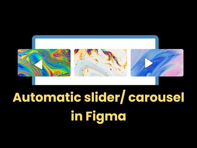 How to design Automatic Carousel/ Slider in @Figma