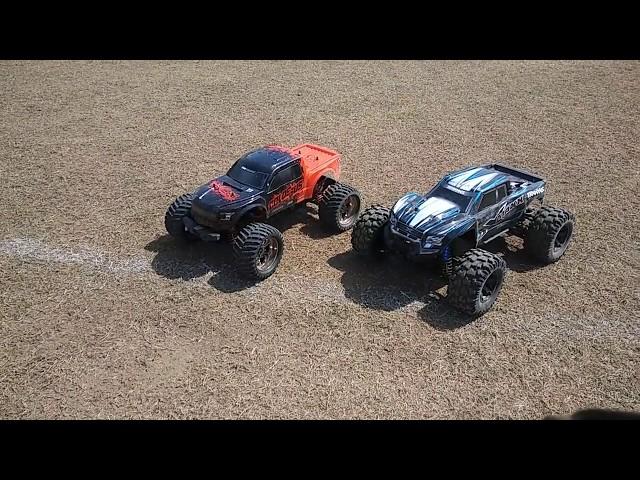 Traxxas Xmaxx 8s and Cen Colossus XT 6s Open Field Run