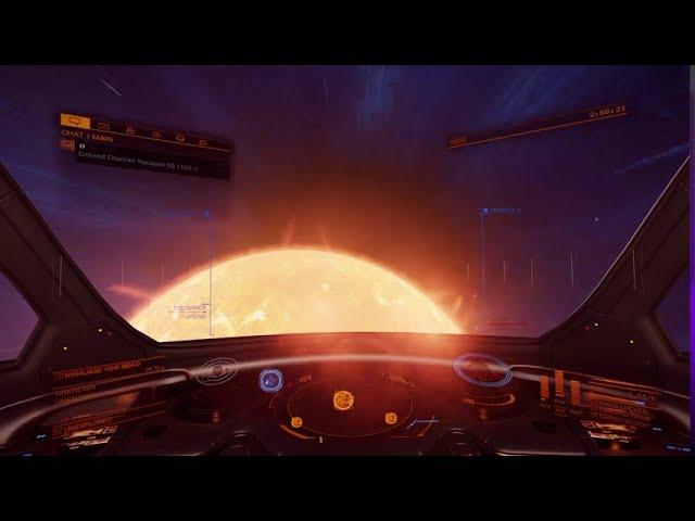 Relax in cosmo. A long travel, 345 Hyperspace Jumps, Elite Dangerous, no commentary