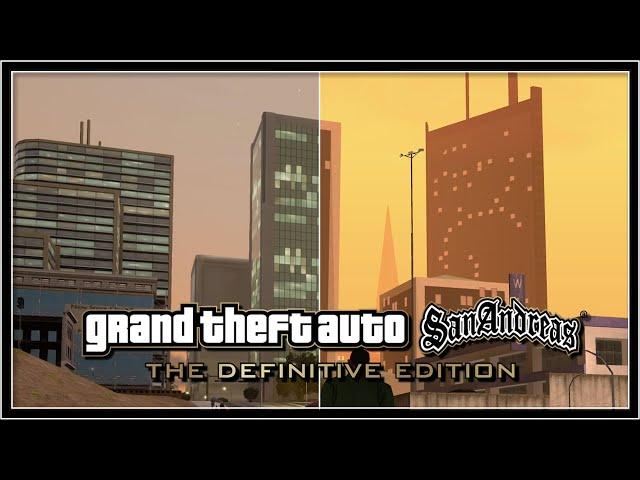 GTA San Andreas Definitive Edition: Map Comparison