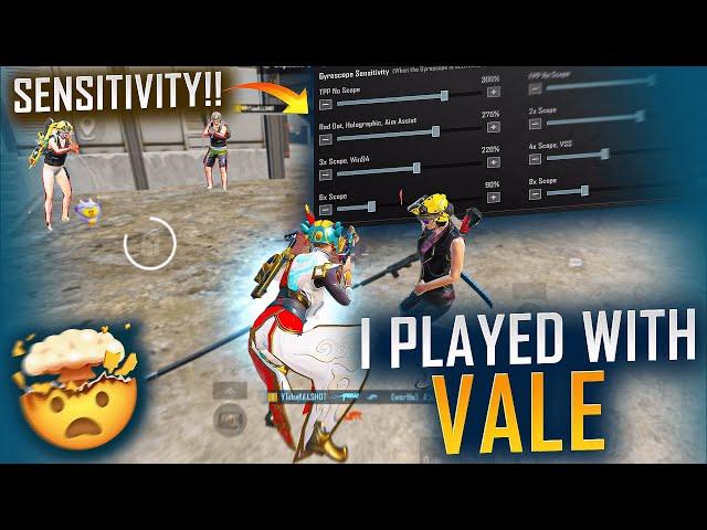 I Played With YouTube VALE Sensitivities#pubgmobile #pubgm #mk14