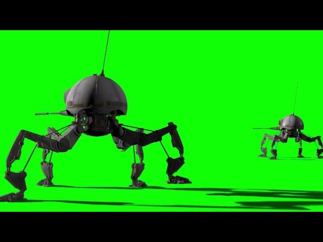 Dwarf Spider Droid Star Wars Green Screen 3D