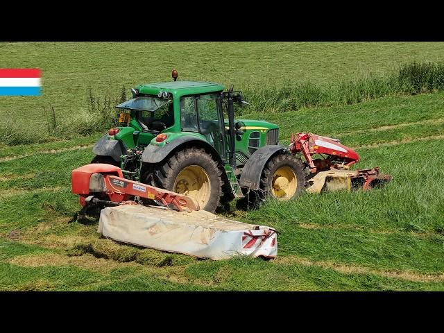 mowing 2nd cut | John Deere 6930 Premium // Pöttinger + Kuhn | Luxembourg 2024