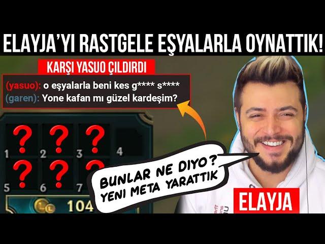 YASUO AĞIR KÜFÜR ETTİ! ELAYJA'YI DERECELİ MAÇTA RANDOM EŞYALARLA OYNATTIK! GAME.TV