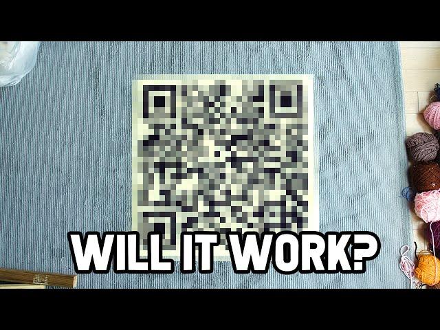 Tufting a QR Code Rug