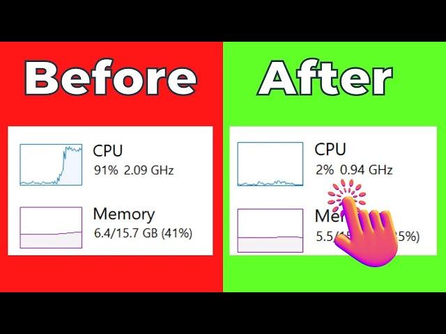 How to Fix High CPU Usage in Windows 10/11 | Boost FPS 200%