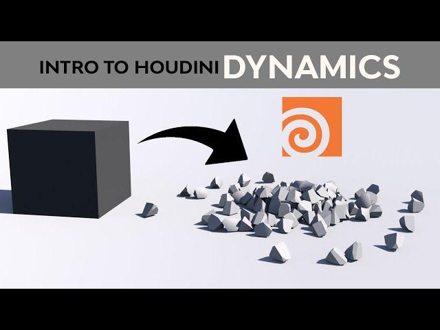 Houdini Beginner Tutorial - A Basic Introduction to Rigid Body Dynamics and the Bullet Solver