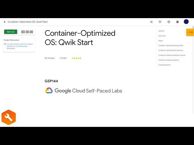 Qwiklabs | Container-Optimized OS: Qwik Start [GSP144]