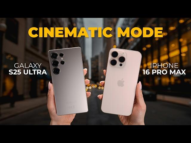 Galaxy S25 Ultra vs iPhone 16 Pro Max - CINEMATIC Video Comparison!