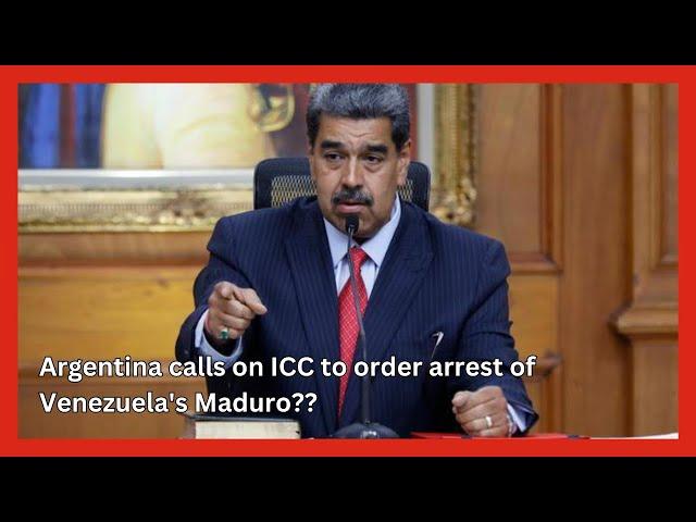 Argentina calls on ICC to order arrest of Venezuela's Maduro || #news #argentinia #venezuela #us #uk