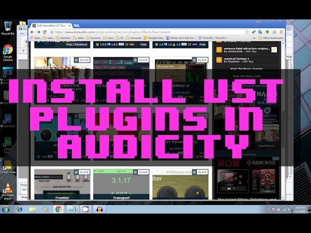 How to install VST plugins in Audacity