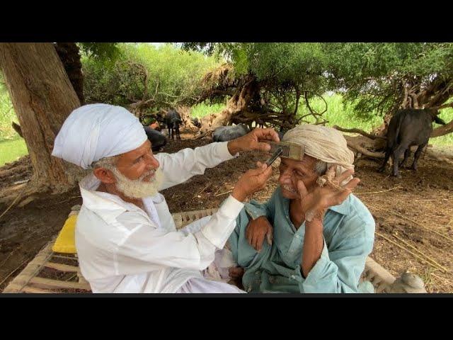 Asmr fast shaving with old barber 