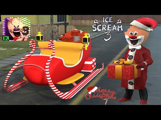 Ice Scream 3 - Rod is Santa Claus - Ice Scream 3 Christmas Mod - Android & iOS