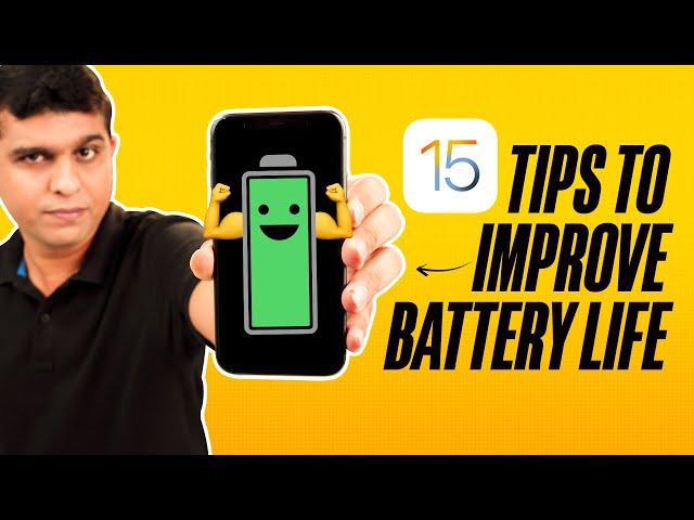 iPhone Battery Saving Tips | iOS 15 Battery Drain Issue  