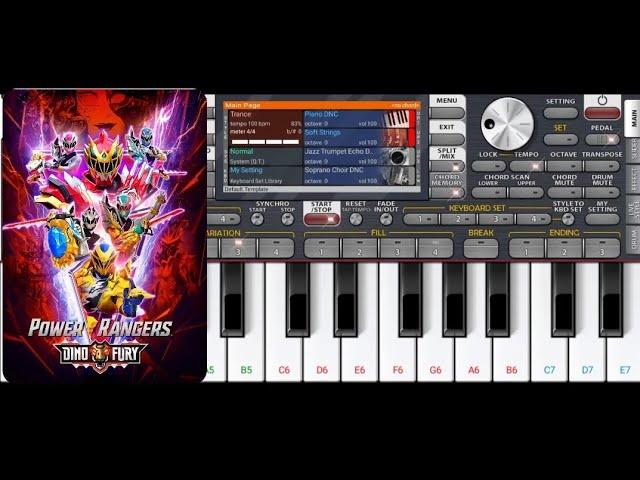 power rangers Dino Fury piano cover #piano #powerrangersdinofury