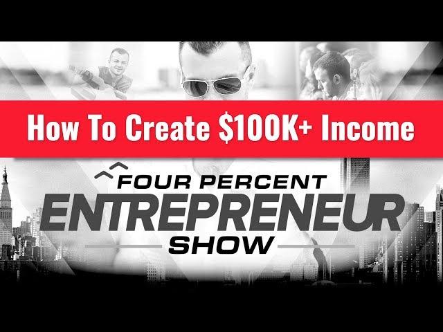 How To Create $100K+ Income | The FourPercent Entrepreneur Show with Vick Strizheus