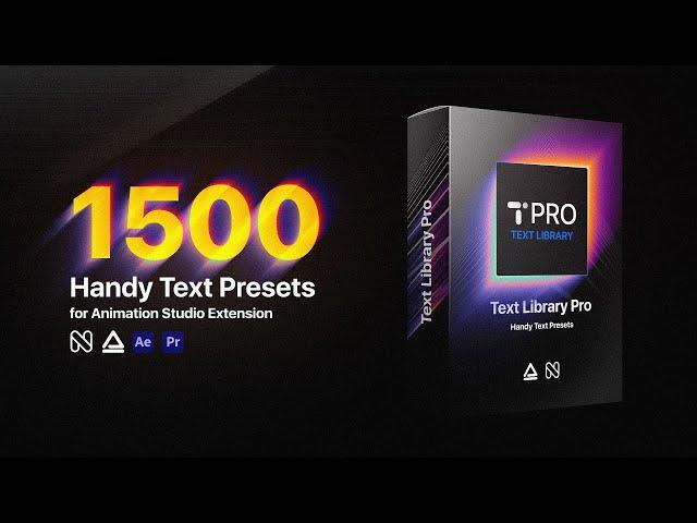 Text Library Pro - Ultimate Text Animation Toolkit for After Effects