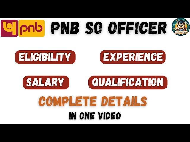 PNB SO 2025 Notification Out | PNB SO Officer Recruitment | Latest Govt Jobs 2025 | Jobs Vaccancy