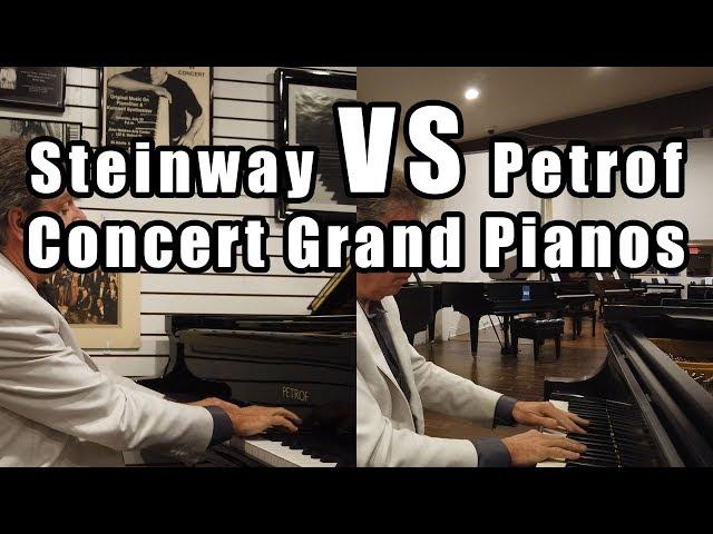 Steinway Vs Petrof Concert Grand Pianos - Living Pianos VLOG