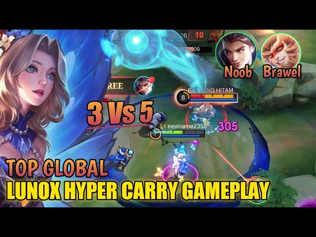 3 Vs 5Lunox Hyper Carry And New Build || BEST BUILD LUNOX 2024