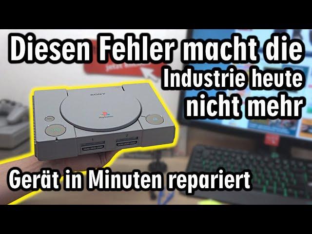 Diesen Fehler macht die Industrie heute nicht mehr ... Playstation in Minuten repariert