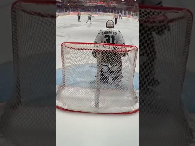 Angry hockey goalie throw his stick to his bench #hockey #qc #LNAH #angermanagement #goalie